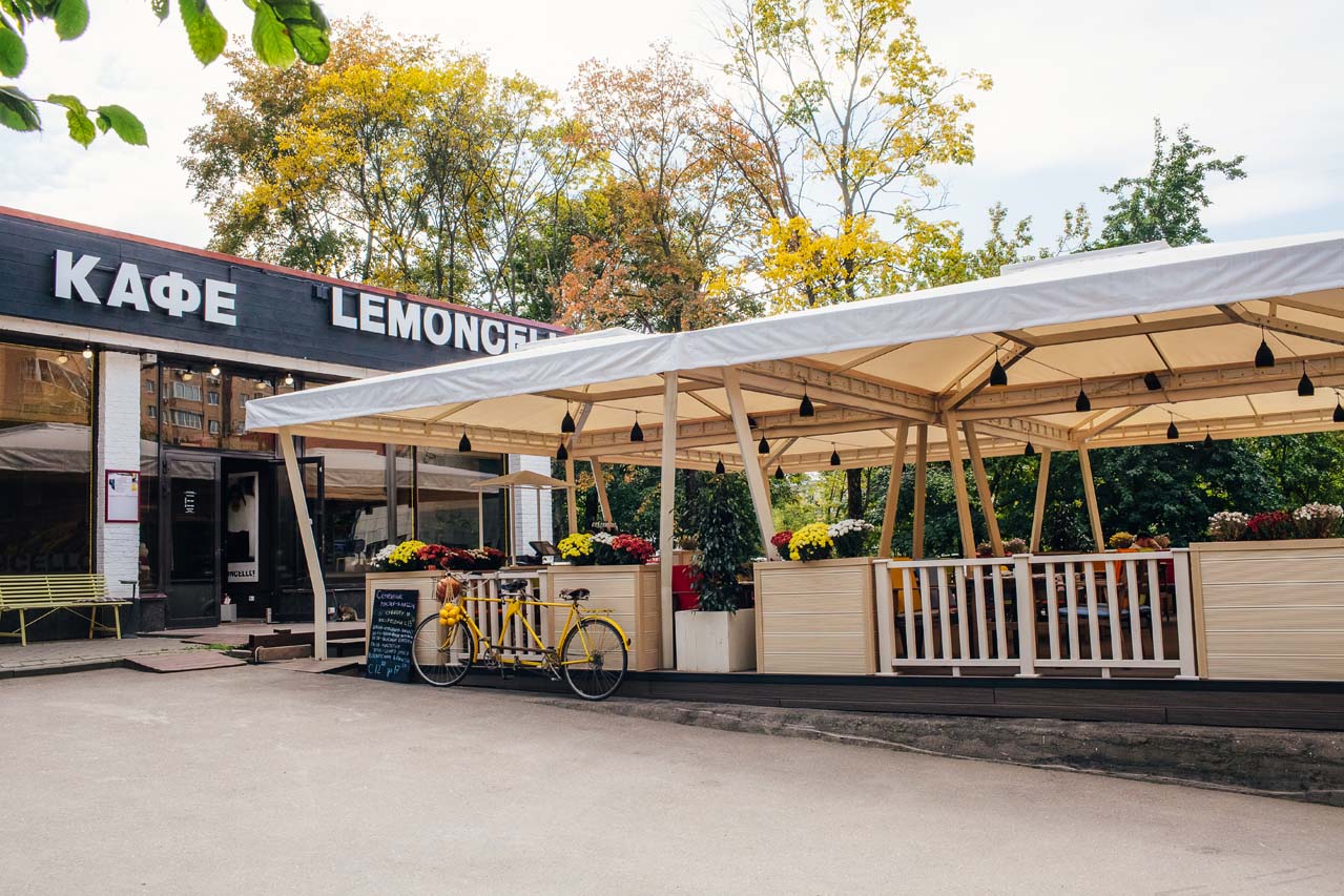 Кафе «Лемончелло» - строительство террасы и ограждений